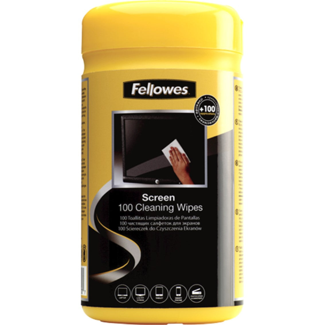 Dispensador fellowes 100 toallitas limpiadoras pantalla