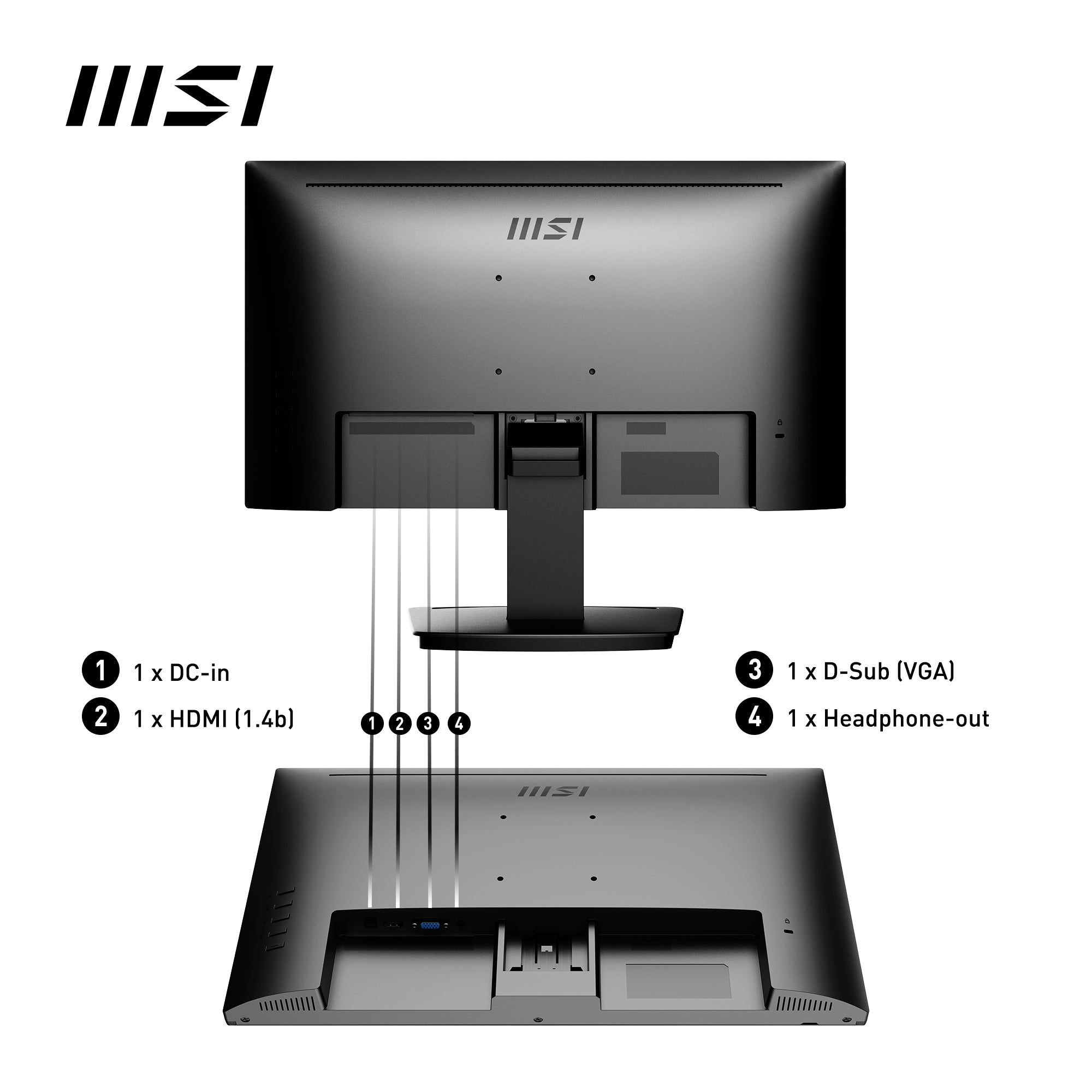 Monitor led 22.3pulgadas msi mp223 va - fhd - hdmi - vga - 100hz - 1ms