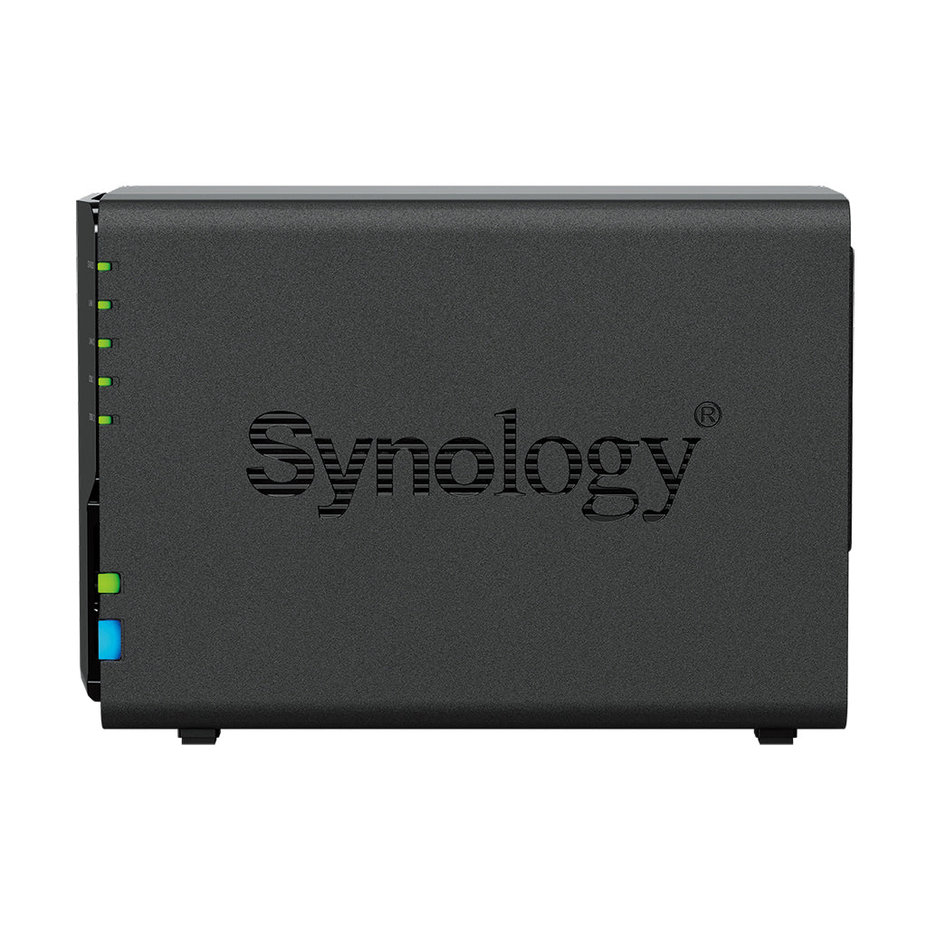 Servidor nas synology disk station ds224+ 2gb 2 bahias raid gigabit ethernet