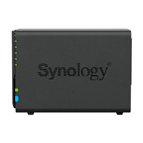 Servidor nas synology disk station ds224+ 2gb 2 bahias raid gigabit ethernet