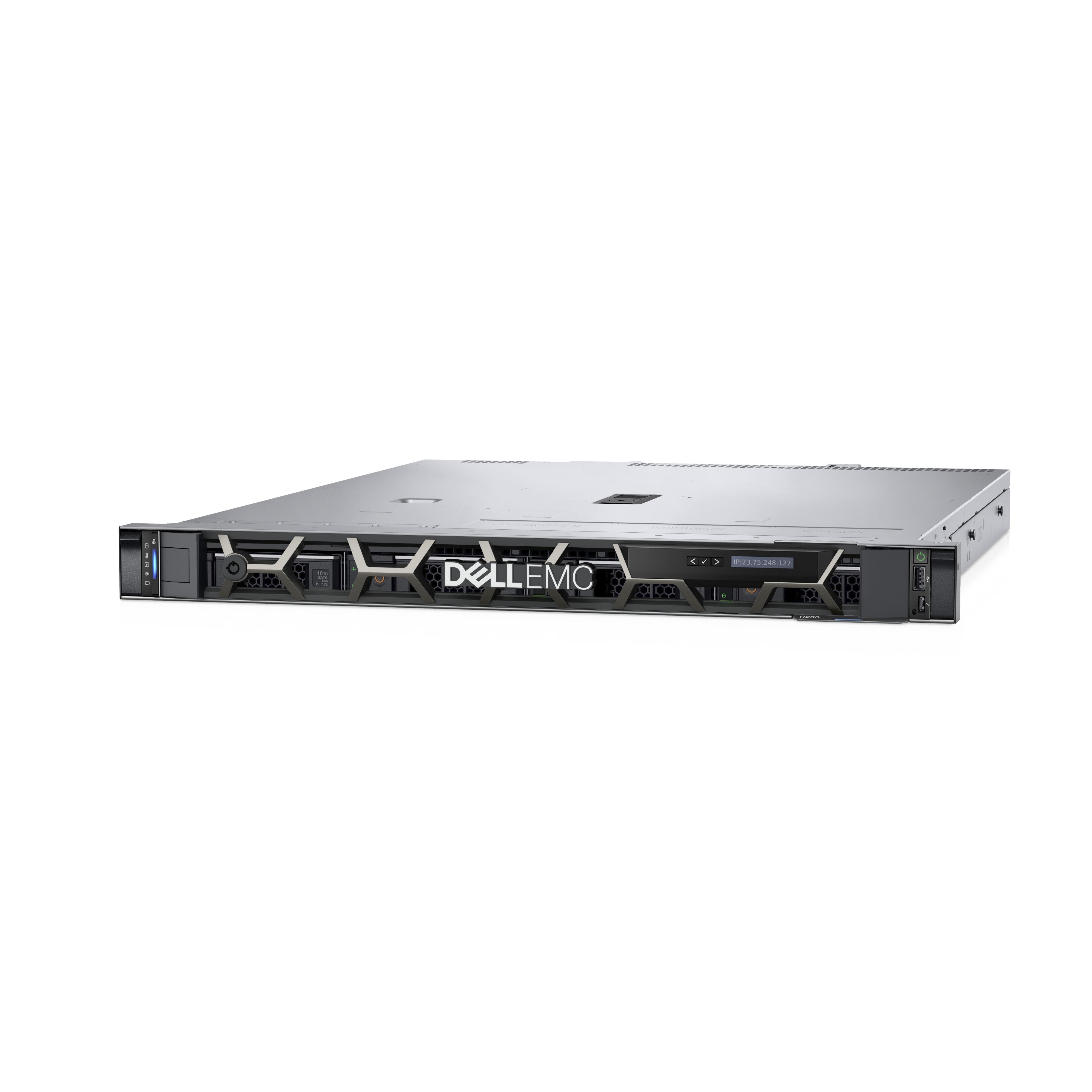 Servidor rack dell r250 xeon 2tb - 16gb ddr4 - sata 6gb - s