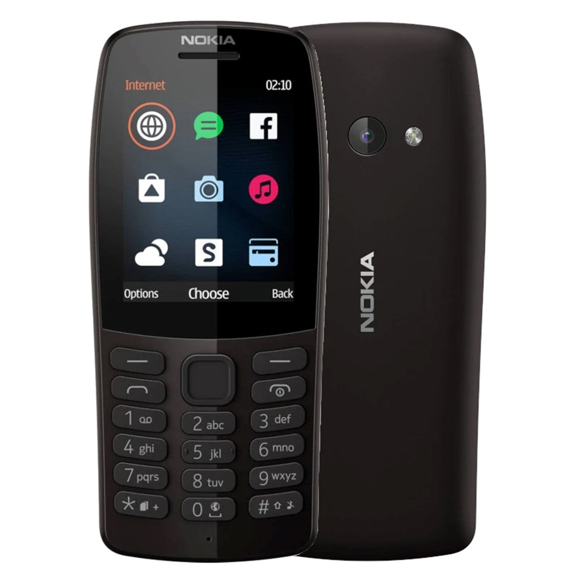 Telefono movil nokia 210 negro 2.3pulgadas -  dual sim -  4g