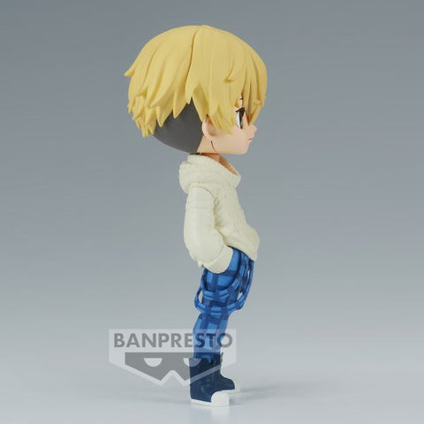 Figura banpresto q posket tokyo revengers plain clothes chifuyu matsuno ver.a 14cm