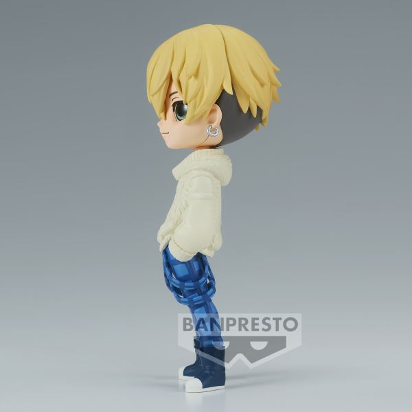 Figura banpresto q posket tokyo revengers plain clothes chifuyu matsuno ver.a 14cm