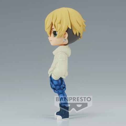 Figura banpresto q posket tokyo revengers plain clothes chifuyu matsuno ver.a 14cm