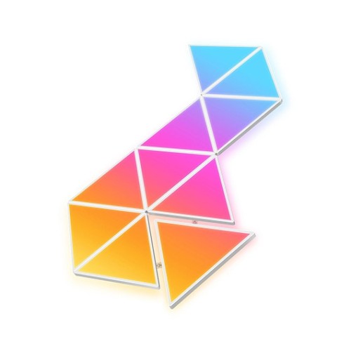 Panel led govee glide triangle light panels h6067 10 paneles -  rgbic -  control por voz -  28 modos