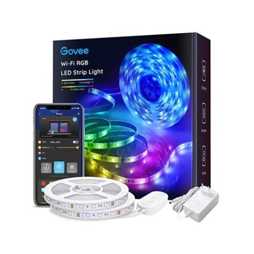 Tira led govee rgb smart wifi+bt h6110 10m -  modo musica -  control por voz