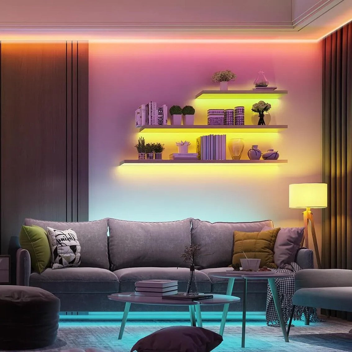 Tira led govee rgb smart wifi+bt h6110 10m -  modo musica -  control por voz