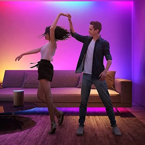 Tira led govee rgb smart wifi+bt h615a 5m -  modo musica -  control por voz