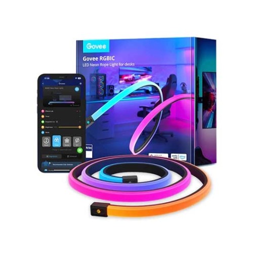 Tira led govee neon gaming table light h61c3 3m -  rgbic -  control por voz