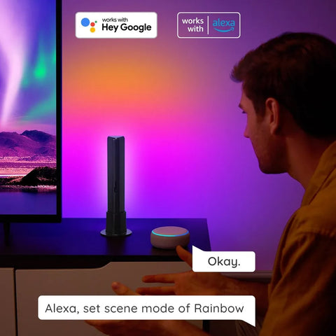 Barra led govee rgbicww wifi+bt h6056 control por voz -  modo musica -  app