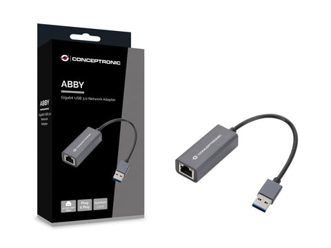 Adaptador usb 3.2 a rj45 conceptronic macho - hembra - compatible con nintendo switch