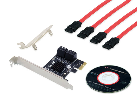 Tarjeta controladora conceptronic emrick03g pci express - 4 x sata 3