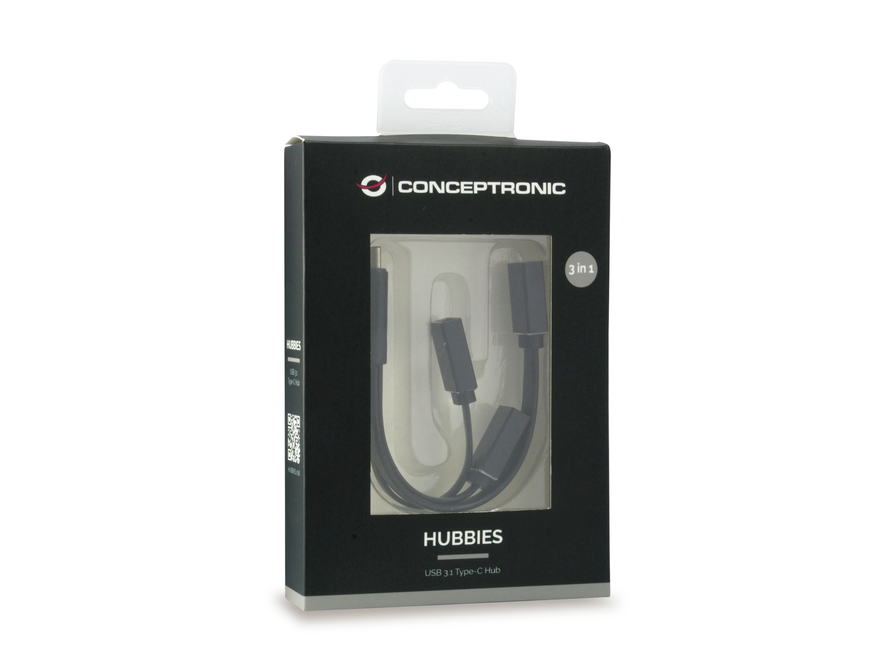 Hub usb tipo c conceptronic hubbies01b 1 x usb 3.0 - 2 x usb 2.0