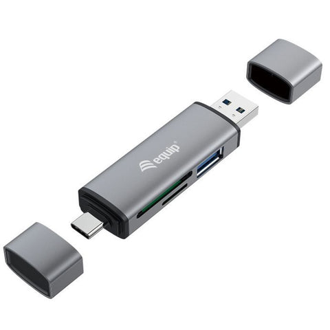 Lector de tarjetas usb tipo a - usb tipo c equip life usb 3.0 -  sd -  micro sd