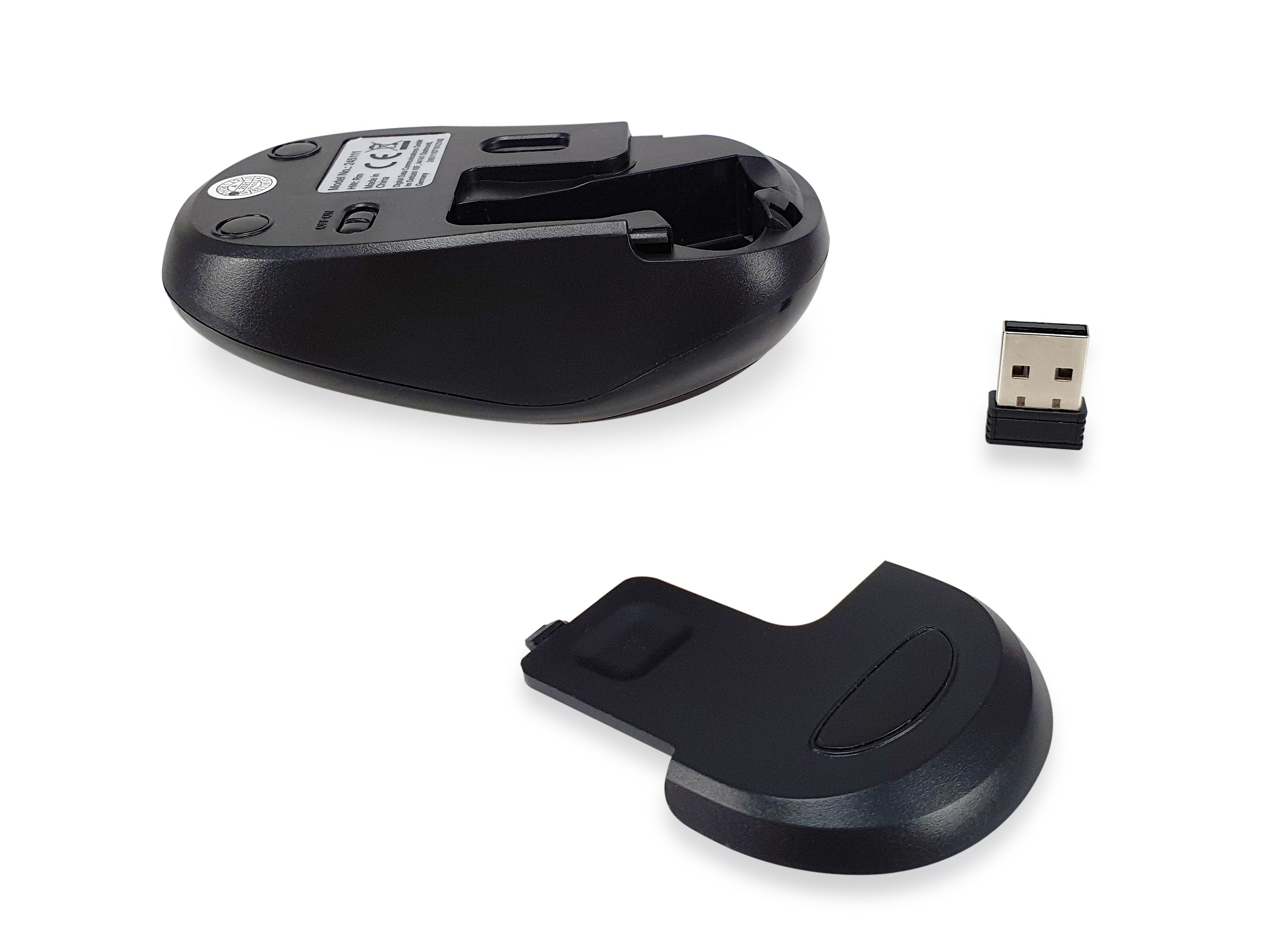 Mouse raton equip comfort wireless inalambrico - 1200dpi - negro