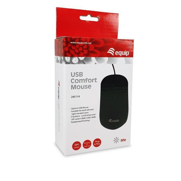 Mouse raton equip life optico - usb - 1600dpi