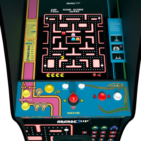 Maquina arcade arcade1up ms. pac - man vs galaga class of 81 deluxe