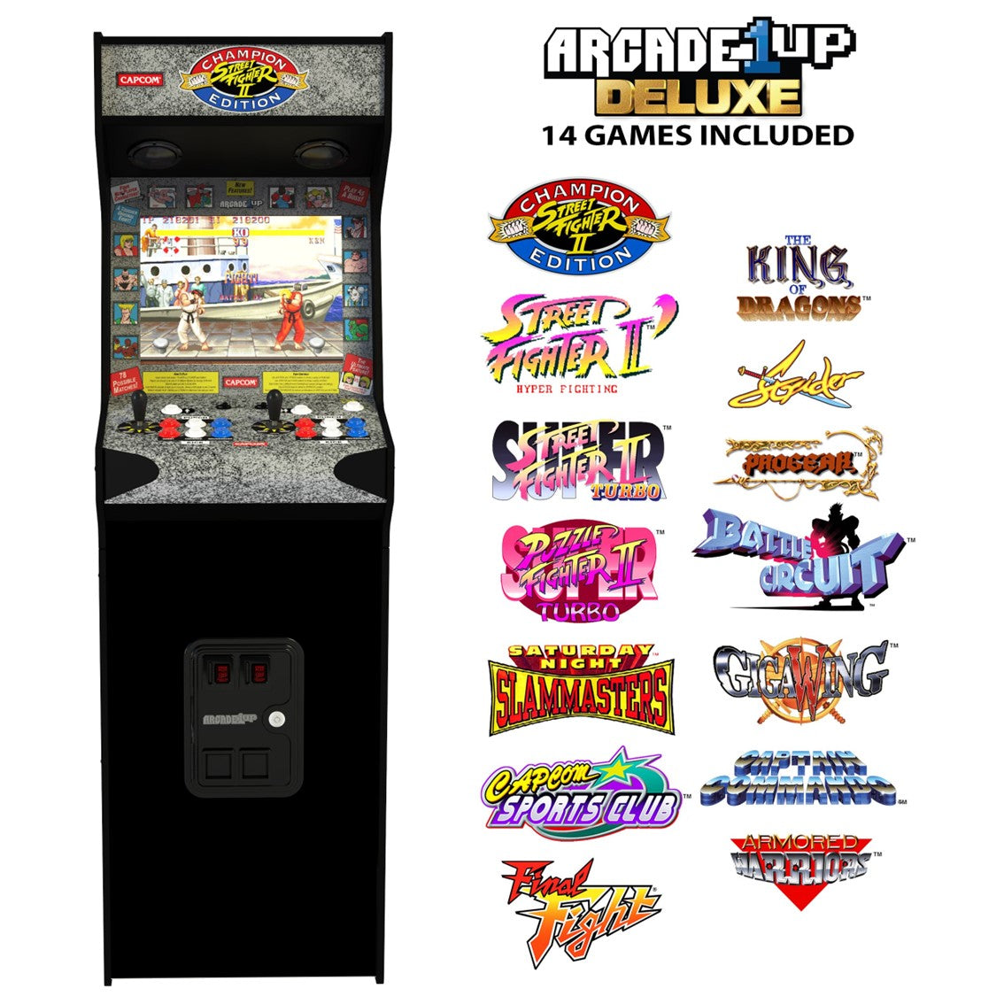 Maquina arcade arcade1up street fighter deluxe arcade