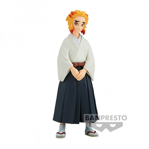 Figura banpresto demon slayer kimetsu no yaiba senjuro rengoku vol.43 15cm