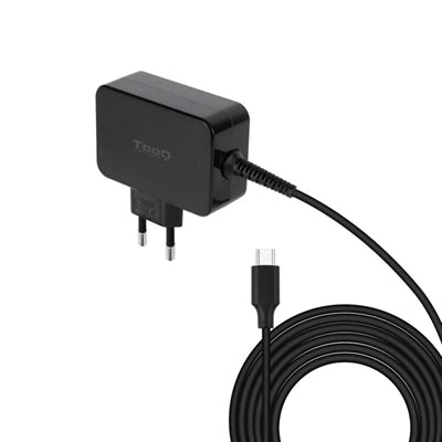 Cargador portatil tooq gan usb - c pd 65w negro