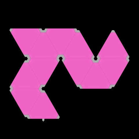 Phoenix astral kit de iluminación modular rgb con paneles triangulares