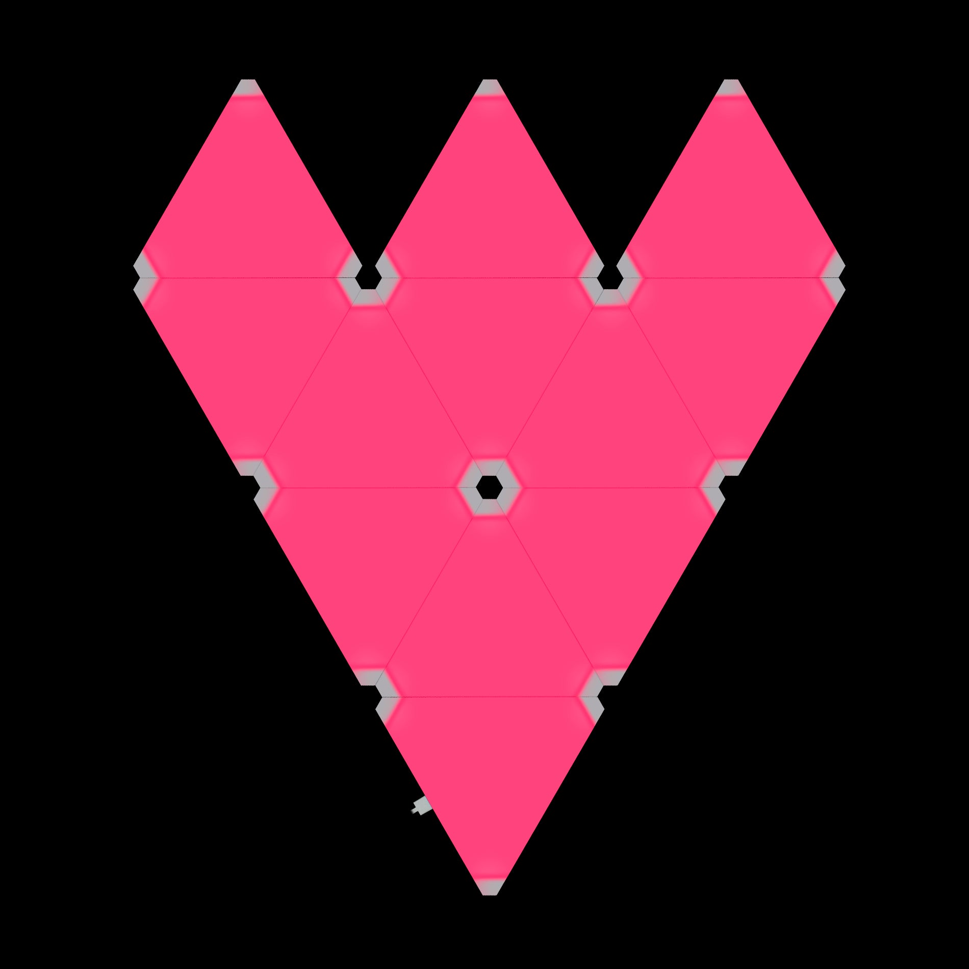 Phoenix astral kit de iluminación modular rgb con paneles triangulares