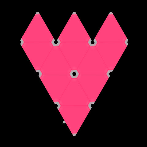 Phoenix astral kit de iluminación modular rgb con paneles triangulares