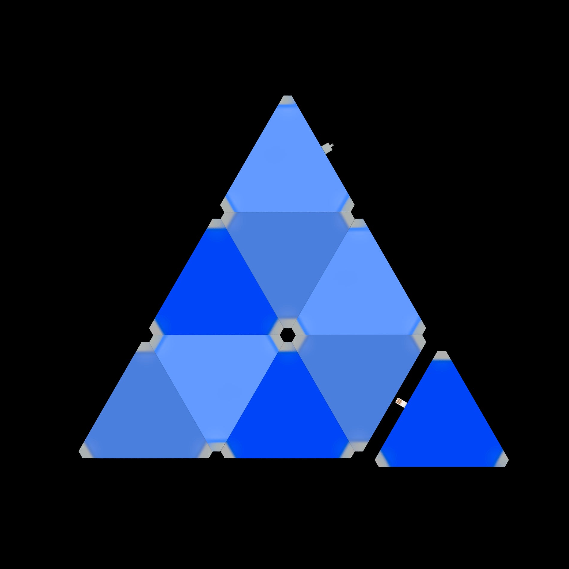 Phoenix astral kit de iluminación modular rgb con paneles triangulares