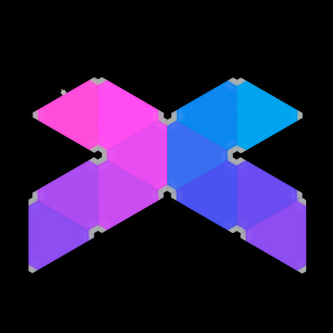 Phoenix astral kit de iluminación modular rgb con paneles triangulares