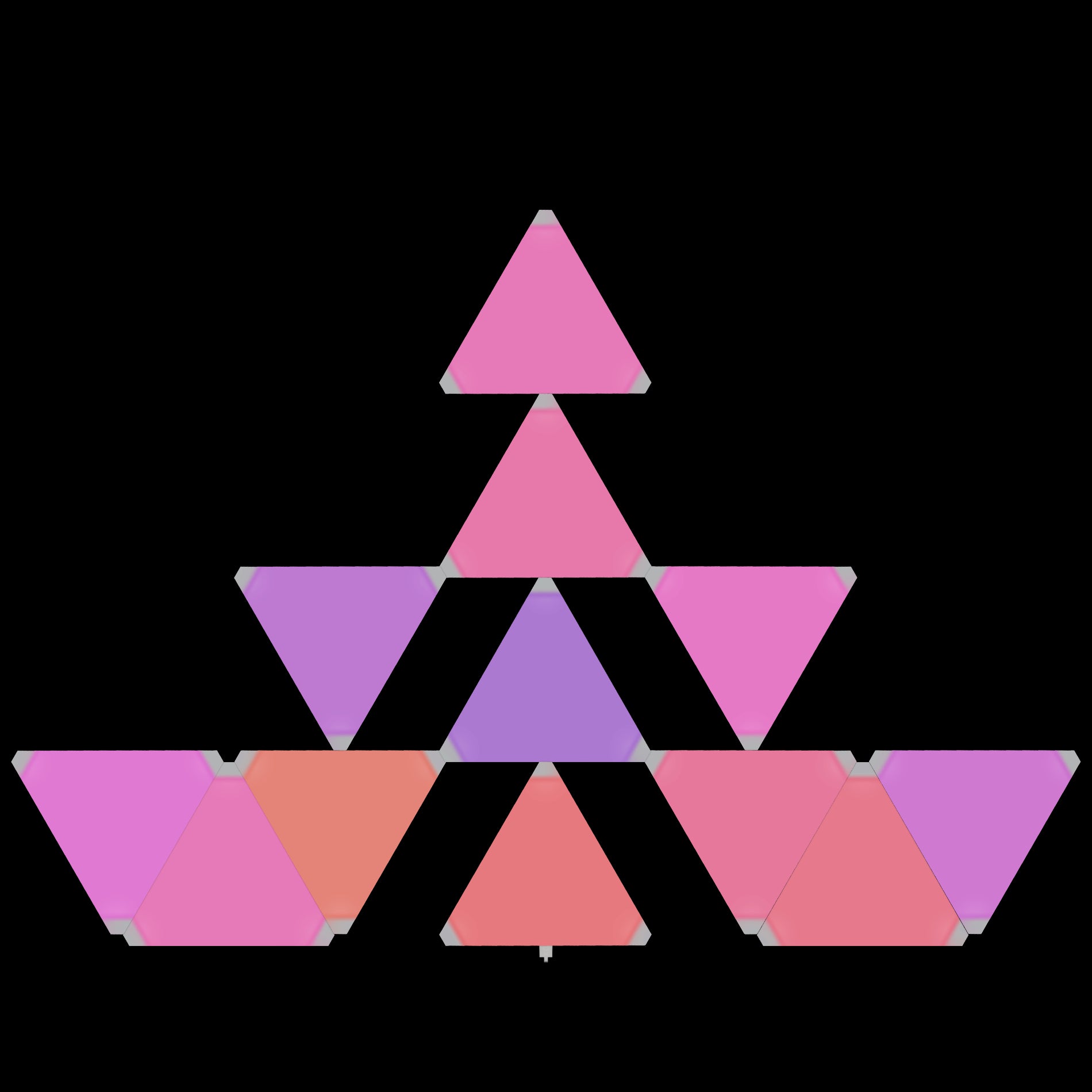 Phoenix astral kit de iluminación modular rgb con paneles triangulares