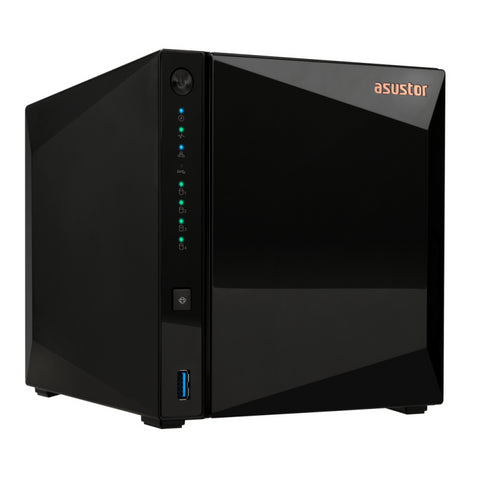 Servidor nas asustor tower 4 bay quad - core 1.4ghz 2gb ddr4 2.5gbe x1