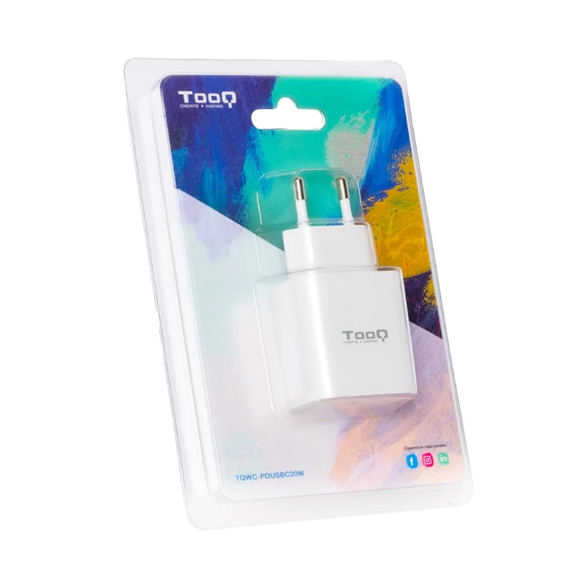 Cargador tooq 20w usb tipo c