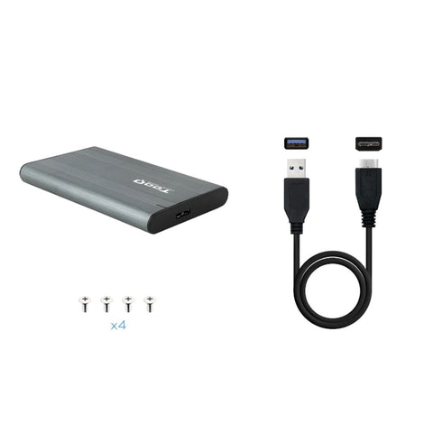 Carcasa disco duro tooq tqe - 2503g para ssd 2.5pulgadas usb tipo b negra