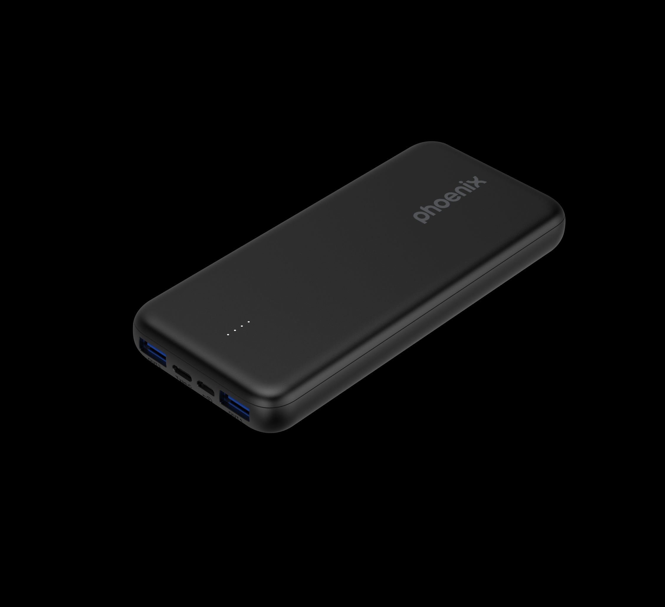 Phoenix powerbank batería externa 10000mah con 2 usb carga rapida y 1 usb tipo c pd