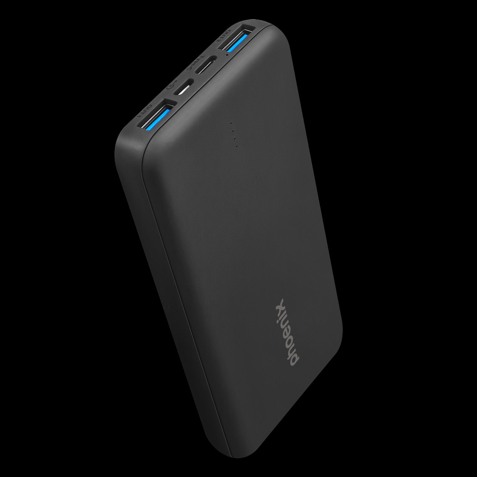 Phoenix powerbank batería externa 10000mah con 2 usb carga rapida y 1 usb tipo c pd
