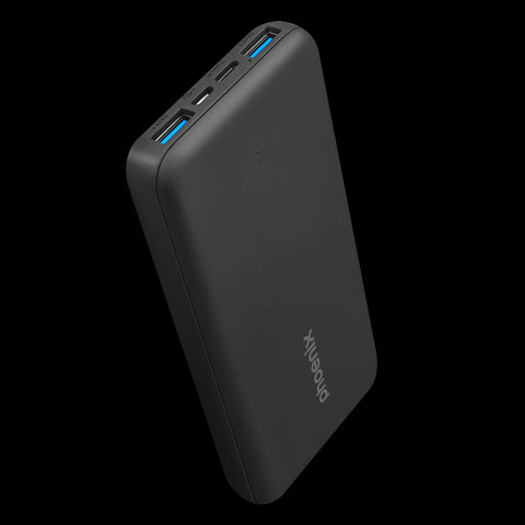 Phoenix powerbank batería externa 10000mah con 2 usb carga rapida y 1 usb tipo c pd