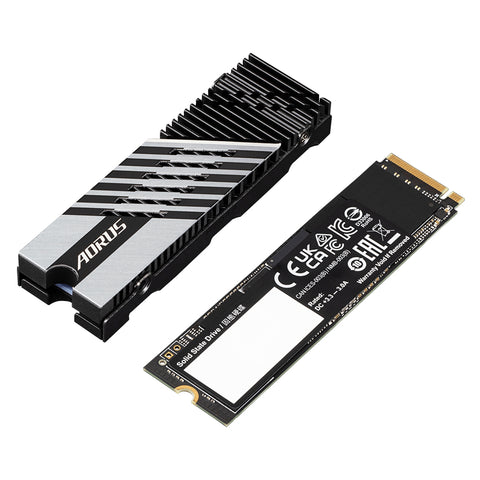 Disco duro  interno ssd gigabyte aorus gen4 7300 ssd 2tb pcie 4.0x4