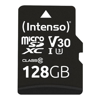 Tarjeta micro sd intenso 128gb profesional uhs - i cl10 + adaptador sd