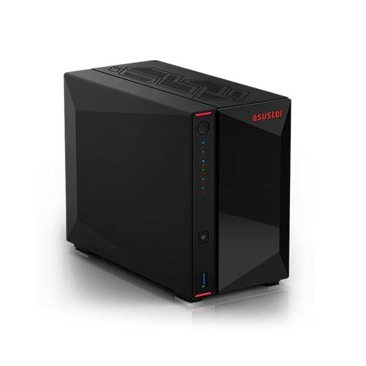Servidor nas asustor as5402  2 bay nas 4gb ram 2.5g 2 xsata3 6gb s 3.5  2.5 hdd ssd