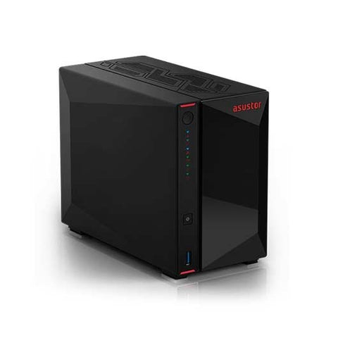 Servidor nas asustor as5402  2 bay nas 4gb ram 2.5g 2 xsata3 6gb s 3.5  2.5 hdd ssd
