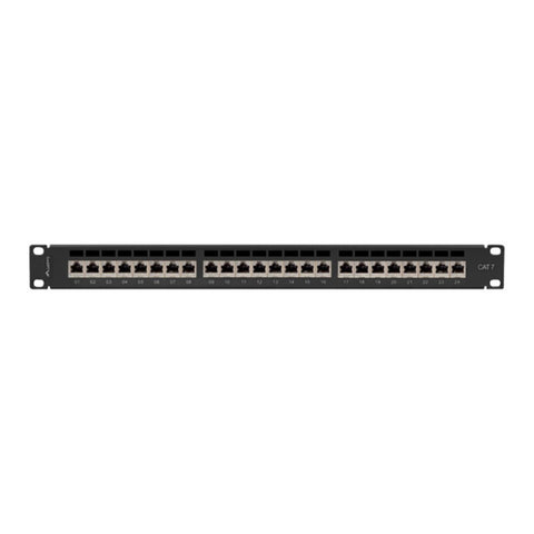 Patch panel lanberg 24 puertos 1u cat.7 ftp 19pulgadas negro