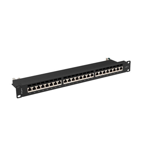 Patch panel lanberg 24 puertos 1u cat.7 ftp 19pulgadas negro