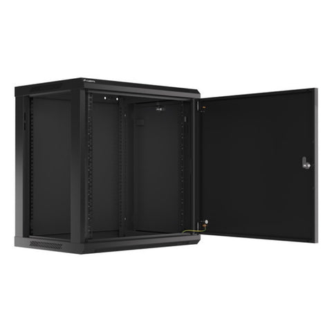 Armario lanberg mural rack 19pulgadas 12u -  600x450 negro