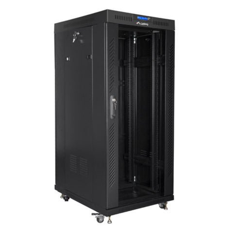 Armario lanberg rack 19pulgadas 27u 600x800 negro