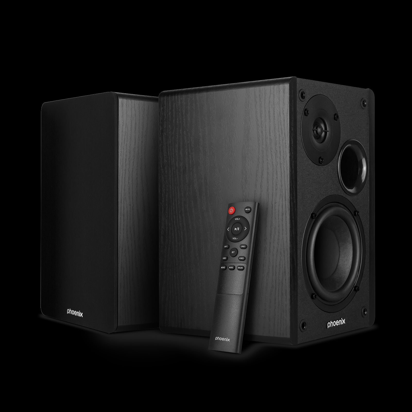 Altavoces pc ordenador de estudio phoenix serenade 60w rms usb bluetooth optico jack rca