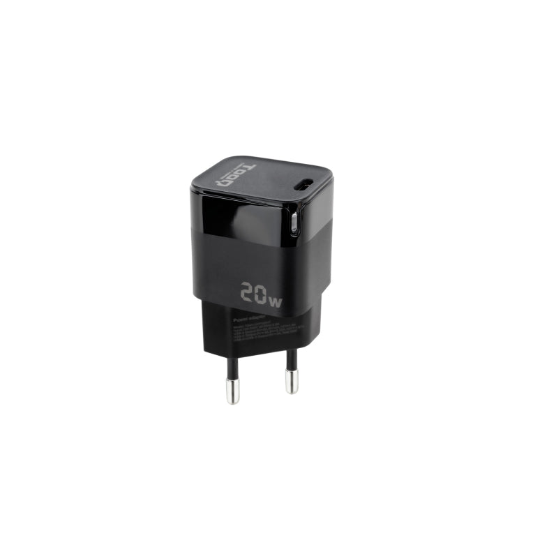 Cargador pared tooq usb - c pd 20w negro