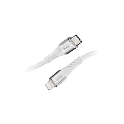 Cable usb - c a lightning intenso 1 -5m c315l blanco