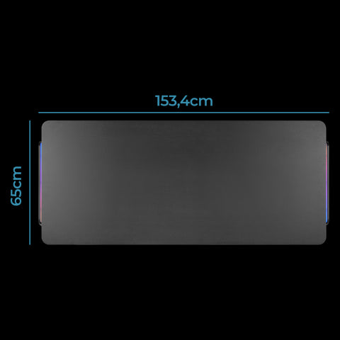 Phoenix horizon mesa escritorio gaming xl 150cm x 65cm luces rgb