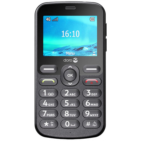 Telefono movil doro 1880 black - 2.4pulgadas - 4g - color negro